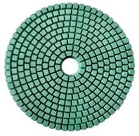 Aqxyxsw 3 pezzi/set 5 pollici verde diamante bagnato lucidatura tampone lucidatura ruota flessibile disco abrasivo for granito marmo utensili a disco abrasivo lingli(200)