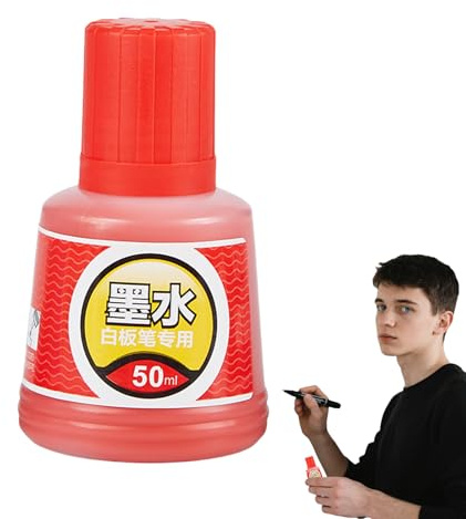 Nachfülltinte für Whiteboard-Stifte, 50 ml, Nachfüllflüssigkeit für Jugendliche, Teenager, Lehrer, Studenten, Mädchen, Männer