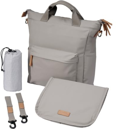 baba bing Unisex Multi-Functional Changing Bag - Waterproof Baby Changing Bags | Convertible Changing Bag Backpack, Tote, Over the Shoulder | Stylish Nappy Bags