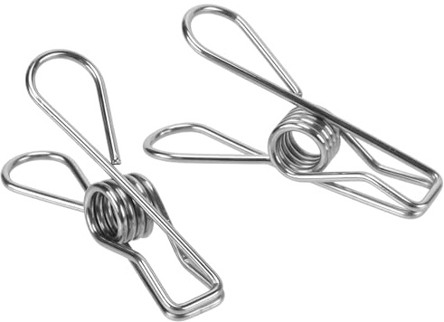 JIAYUET 120 Pack Clothes Pegs, Stainless Steel Strong Grip Laundry Washing Line Clips for Clothes, Snack Bags, Photo Display