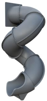 9-Foot Turbo Twister Slide for Playsets – Twisting Adventure, Smooth & Safe Ride | TUSK Strong℠ (Gray)