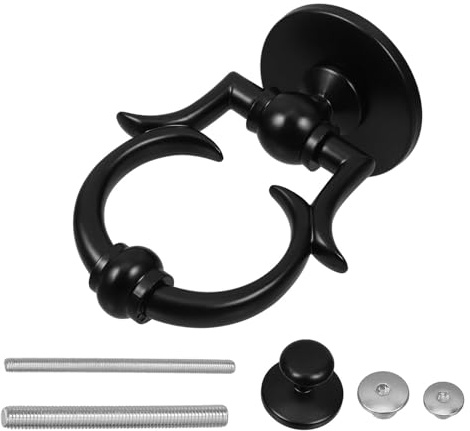 KOMBIUDA Heurtoir Design de Zinc Sécurité Alliage Porte de Noir Clair Élégant Européen, Son Distinctif, pour Chambre et Porte de Bureau