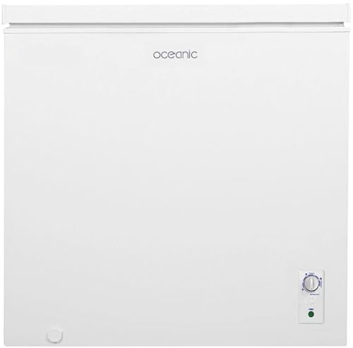 Continental Edison OCEACC194WD Gefriertruhe, Klasse D, 194 l, 81,8 x 55,8 x 83,5 cm, Weiß
