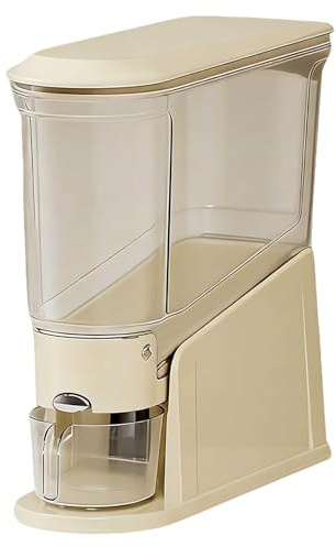 Dispenser per Riso Organizzatore Con Dispensatore Riso Ad Alta Capacità | Scatola Organizzatrice Ermetica Alimenti per Alimenti Secchi Farina Snack Dispensa Cucina Casa Dormitorio