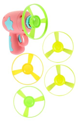 TOGEVAL Juego de 5 Discos Voladores para Gatos, Juguete Interactivo de Abs Resistente, Color Aleatorio, Adecuado para Ejercicio y Entrenamiento de Mascotas en Interiores y