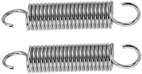 NUOBESTY 2 Ganci a Molla Regolabili per Amaca e Sedia a Dondolo, Ganci in Metallo Resistenti per Veranda Oscillante, Strumenti di Sospensione Presa Sicura e Installazione Comoda