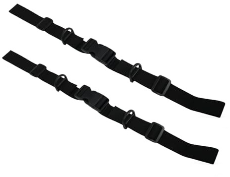 Rucksack Brustgurt Nachrüsten 2 Stück Verstellbar, Schwarz Hochwertiges Nylon Brustgurt für Rucksäcke, Schulranzen, Sporttaschen & Wanderrucksäcke, Strapazierfähig mit PP-Schnallen für Alle Altersgrup
