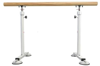 DJSKLDF Barra Ballet Barra de Baile for el hogar, Herramienta Auxiliar práctica Equilibrio Ajustable, prensado piernas 1m, 80-120cm Altura para Danza(White)