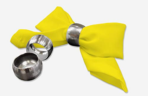 Rollmayer 6er Set Stoffservietten Kaffeeservietten Tischservietten Kollektion Vivid (Gelb 5, 35x35cm)