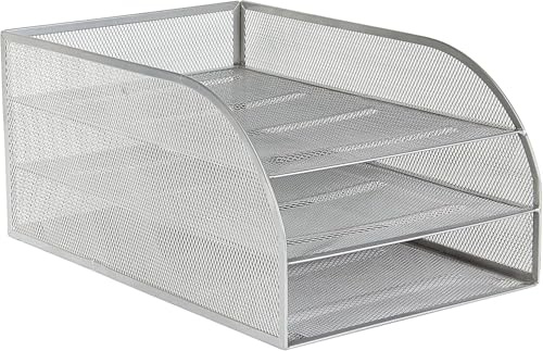 OSCO Mesh 3 Ablagen montiert – Silber