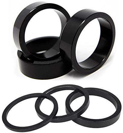 GoHZQ Ahead Spacer 1 1/8 Zoll Aluminium Fahrrad Lenker Spacer | Fahrradlenker Abstandshalter, Vorbau Distanzringe, Fahrradgabel Steuersatz Spacer, 2mm/3mm/5mm/3x10mm
