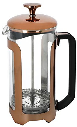 La Cafetière Roma Stainless Steel Cafetière, Eight Cup, Copper, Gift Boxed
