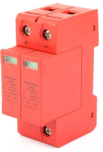 Jadeshay Dispositivo Scaricatore, DC1000V 2P 10KA~20KA Protezione Contro le Sovratensioni Domestiche Dispositivo Scaricatore di Bassa Tensione Dispositivo di Protezione Protezione Contro i Fulmini