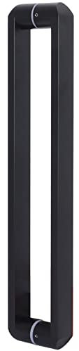 Türgriff Moderner Scheunentürgriff schwarz, Holztürgriff mit matter Oberfläche, Hotelhalle, Küche, Duschstange, Türgriff, schwarz bis schwarz installieren (Größe : 64 cm) (31,5 cm) (schwarz