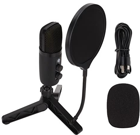 Tyenaza Microphone à Condensateur USB RVB – Micro à Réduction De Bruit Plug-and-Play pour L'enregistrement sur Ordinateur, Les Conférences en Direct Et Les Jeux