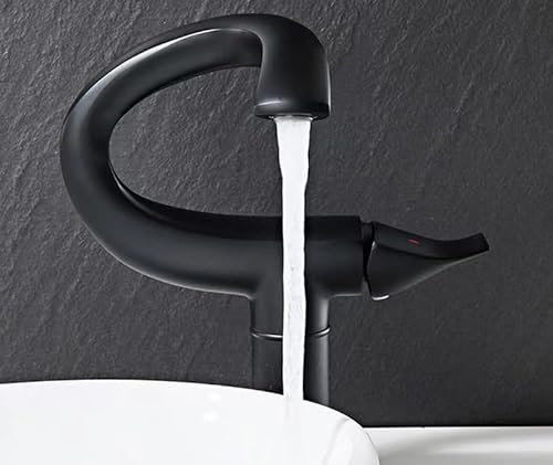 Graue Waschtischarmatur warmes und kaltes Handwaschbecken mit einem Paar 60 cm Schläuchen