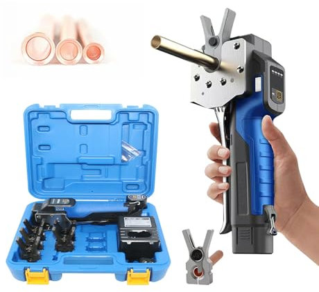 Moubhjd HVAC Flaring Tool Kit for1/4-3/4Copper Pipe Flare Tool 45°Eccentric Single Tubing Flaring Tool with Pipe Cutter&Deburring Tool for Copper Aluminum Pipes Refrigeration Air Conditioner Repair