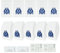 DLAIMI 10 PCS Vacuum Cleaner Bag compatible with Miele GN,3D Efficiency GN Complete C3/C2, Classic C1,S400i-S456i,S8,S5,S2 Series,Hoover Bags with Motor Protection Filters and AirClean Filter