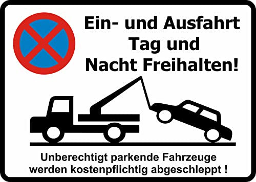 Daged Ein- und Ausfahrt! Bitte Freihalten grundstück Aufkleber Parken Verboten Vinyl Schild Selbstklebende Karte Sticker TK- 029