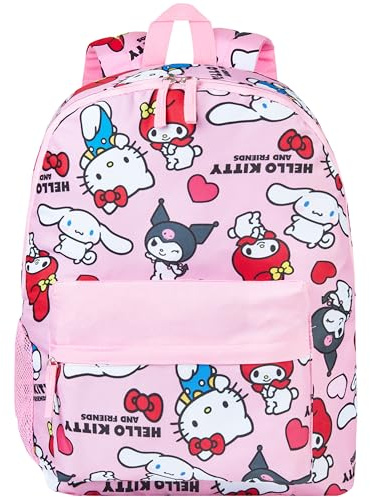 Hello Kitty Mochila Escolar Niña Adolescente Bolso Kuromi Niña My Melody Bolsa Viaje Colegio Estampado Integral Regalos Niños