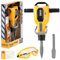 The Magic Toy Shop Kids Jackhammer Toy Battery Powered Drill Toy With Replacement Drill Bit Safety Goggles ID Card Pretend Play Construction Toy With Realstic Sounds