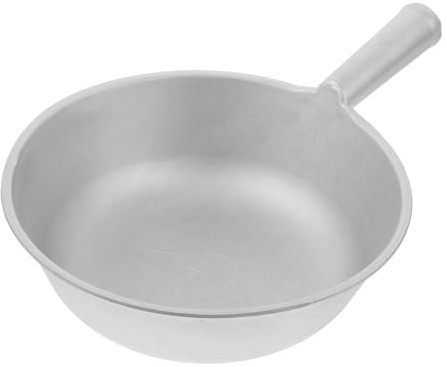 Garneck Cucchiaio Portata in Alluminio Spesso Con Manico Corto Mestolo Acqua Vintage Ergonomico Per Cucina Domestica e Ristorante Pratico Utensile Multifunzionale Per Lavare Pentole