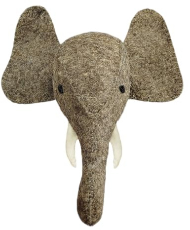 woolimals Elefant Eberhard Trophäe aus Wolle