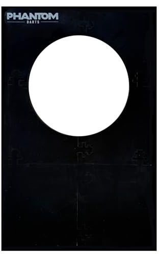 Darttavla Surround XL – 6-delad EVA-skum darttavla surround (105 x 70 cm) – filttäckt darttavla väggskydd för 17 tum och 18 tums darttavlor – full längd darttavla skydd skydd för darttavlor