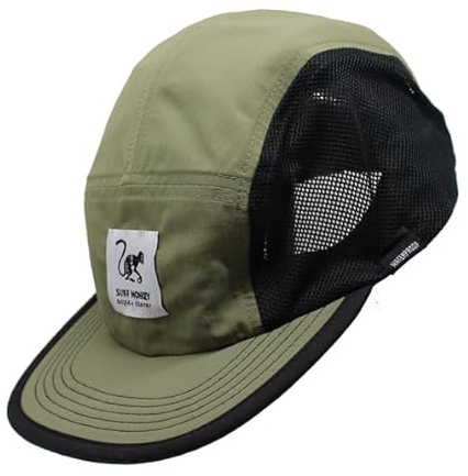 Surf Monkey Sportmütze mit 5 Paneelen, Laufen, recyceltes Polyester, wasserdicht, Fluorine-Free DWR, für Erwachsene