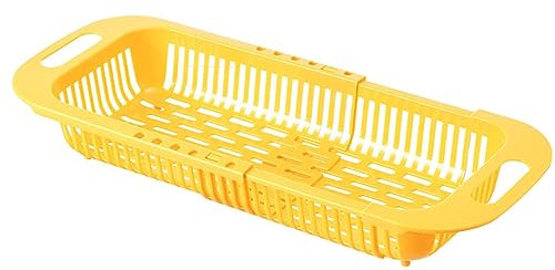 Escurreplatos multiusos telescópico, cesta de drenaje expandible para secar platos sobre fregadero