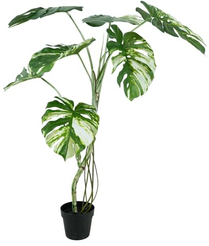 Leaf Artificial Monstera Plant, Green