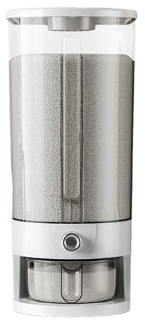 Vhjlfig Rice Storage 10kg Grain Storage Container PP Transparent Box Organizer Rice Dispenser Leakproof Cereal Grain Flour Containers Storages For Kitchen Pantry Outdoor Freezer