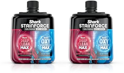 Shark StainForce – Cartucho de recarga de doble fórmula, paquete ahorro con 2 unidades, quitamanchas para manchas difíciles y olores, 2 × 500 ml, XSKBDHXCM500EU