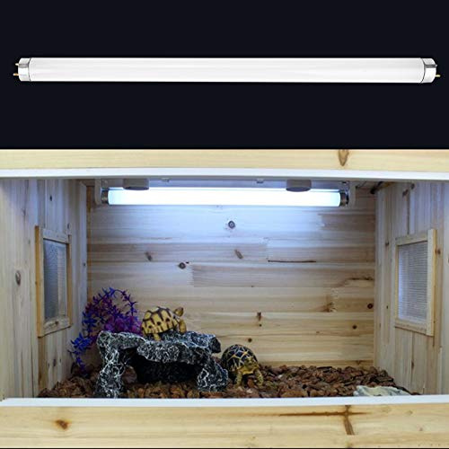 Generic UVB Reptilljusrör Långlivad Värmelampa för UVB Reptilbelysning för Husdjur Vit 45x2,5cm (5.0)