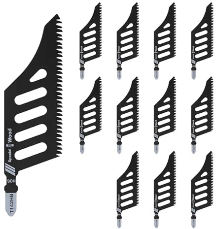 12 hojas de sierra de calar, hojas de sierra de calar, hojas de sierra de calar de 114 mm, hoja de sierra de calar de corte fino, accesorios irregulares para madera, corcho, madera contrachapada