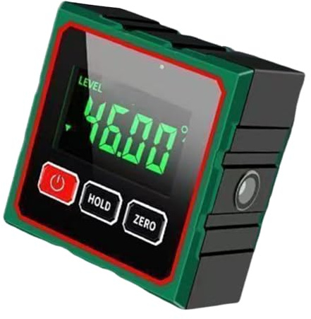 Medidor de ángulo digital,Nivel magnético digital LCD de 4 caras | Escuadra Portátil | Para Construcción Carpintería Plomería Eléctrica Taller