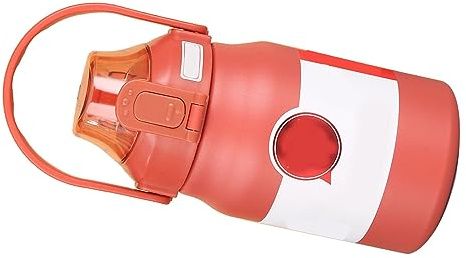 TARSHYRY Taza de Vacío de Acero Inoxidable 316, Botella de Agua de Acero Inoxidable con Aislamiento Grande, Hervidor Deportivo de Mano para Actividades Al Aire Libre y Uso Diario (Rojo bermellón)