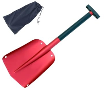 Pala da neve pieghevole portatile con impugnatura ergonomica per rimozione vialetto ed escursionismo avventura emergenze Usa lega di alluminio pala pieghevole