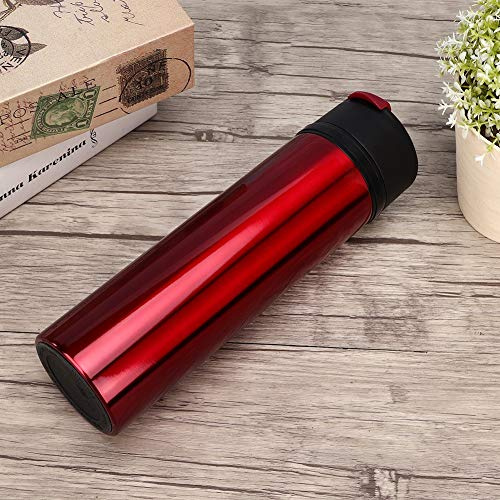 TYCIONG Taza de Aislamiento Térmico Portátil de Acero Inoxidable para Viajes y Negocios Al Aire Libre, Botella de té y café con Filtro para Aislamiento de 6 a 8 Horas, 360 Ml