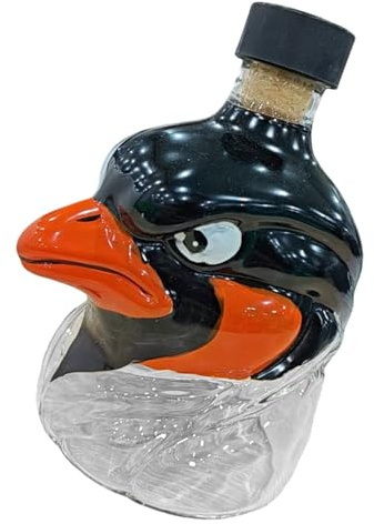 Simpatico falco Bottiglia whisky in vetro a forma testa Decanter per animali Contenitore per alcol Umoristico Accessori per bere Decanter per whisky per feste