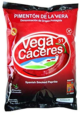 Pimentón de la Vera Ahumado Variedad Agridulce Bolsa de 1 kg Condimento Sin Gluten Formato Ahorro