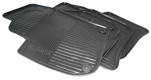 Skoda 3T1061550 Gummi Fußmatten 4x Gummimatten Original Allwettermatten schwarz mit Schriftzug