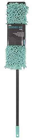JVL Super-Absorbent Chenille Extendable Flat Floor Mop