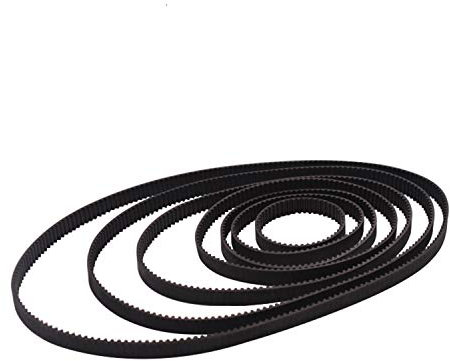 2 Stück GT2 geschlossener Zahnriemen 6mm breit Zahnriemen mit geschlossener Schlaufe aus Gummi, 110 112 158 200 280 300 400 752 852mm, für 6 mm Breite (GT2-300mm)