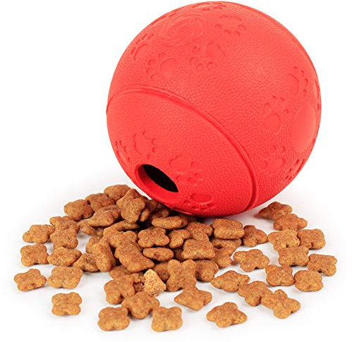 beautyhe Hunde Spielzeug Langlebiges Interaktives Futterball FüR Hunde Robust Tauziehen Kauspielzeug Hundespielzeug UnzerstöRbar FüR GroßE MittelgroßE Hunde Ball