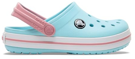 Crocs Unisexe Enfant Crocband Clog K Sabots, Ice Blue/White, 38/39 EU