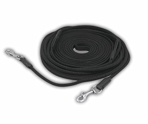 AMKA Doppellonge, schwarz Doppel Longe Longierleine 14 Meter