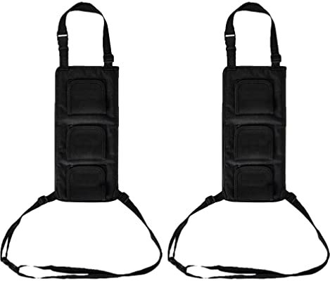VICASKY 2stücke Verstellbarer Angelrutenhalter Für Fahrzeug Multifunktionale Rücksitz-organizer-tasche Für Angelgeräte Sicherer Transport Verheddern Oder Beschädigung