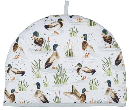 Ulster Weavers - Enten-Teekannenwärmer (35 x 35 cm) – 100% Baumwolle – Stövchen mit Enten – Enten-Tee-Gemütlich/Enten-Tee-Cosy – Enten-Geschenke – Enten-Küchenzubehör – Bauernhof-Tier-Tee-Kuscheltier