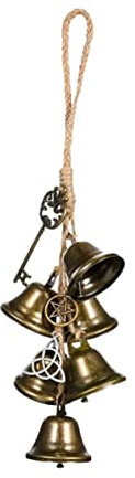 ifundom Carillon Éolien Métal Cloche De Sorcière Décorative pour Balcon Ou Porte Pendentif Rétro
